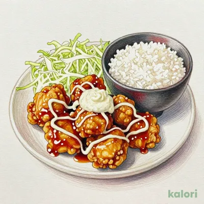 Tartar Nanban Fried Chicken Set Meal, Extra Large