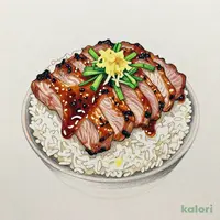 大判豚肩ロース焼き丼（旨ダレ生姜） (大盛)