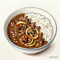 Beef Black Curry with Extra Meat (Extra Rice)