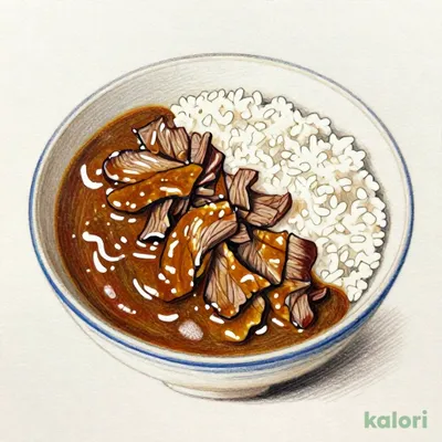 肉だく牛黒カレー (並盛)