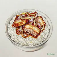 Pork Rice Bowl, Super Extra Large