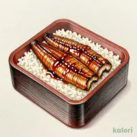 Unaju (Grilled Eel Rice Box), Double Portion
