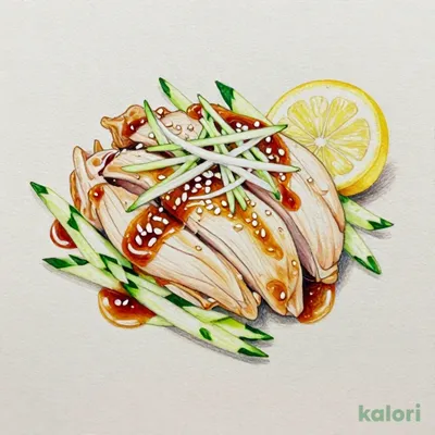 蒸し鶏の中華風サラダ