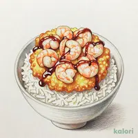 単品ほぼ海老だけのかきあげミニ丼