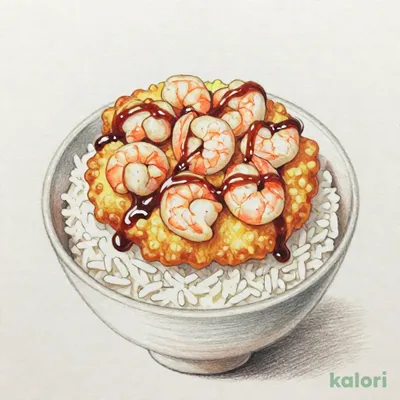 単品ほぼ海老だけのかきあげミニ丼