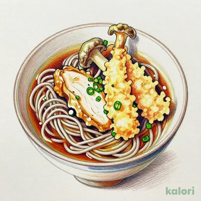 とり舞茸天そば
