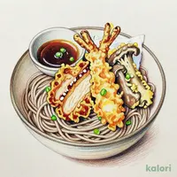とり舞茸天もり