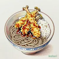 ミニとり舞茸天丼セット