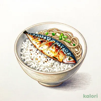 Breakfast Set (Grilled Mackerel Rice)