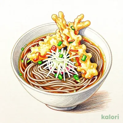 Soba with Grated Daikon & Vegetable Tempura