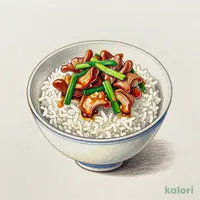 ミニもつ炒め丼