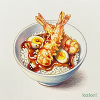 ミニ海老天とじ丼