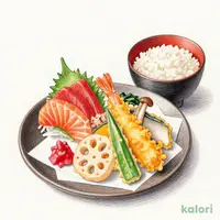 天ぷら刺身膳