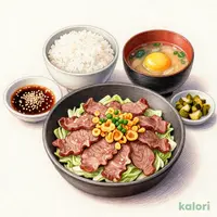 牛玉スタミナ焼きしゃぶ定食