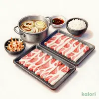 鹿児島産黒豚のつゆしゃぶ膳（お肉ダブル）
