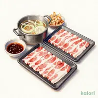 鹿児島産黒豚のつゆしゃぶ(お肉ダブル)