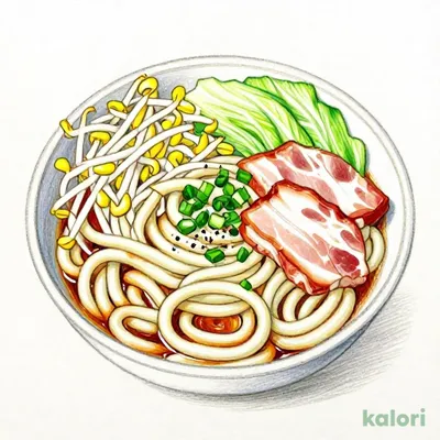 夢郎うどん　（3玉盛り）