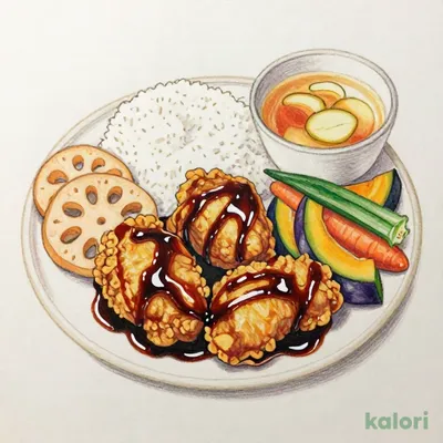 Young Chicken and Colorful Vegetables in Black Vinegar Sauce (4 Pieces of Chicken)