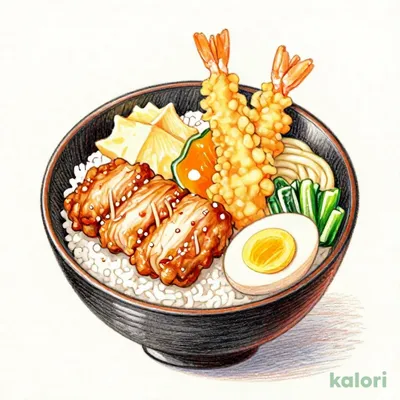 お昼のお楽しみ膳（小鶏竜田てりたま丼）