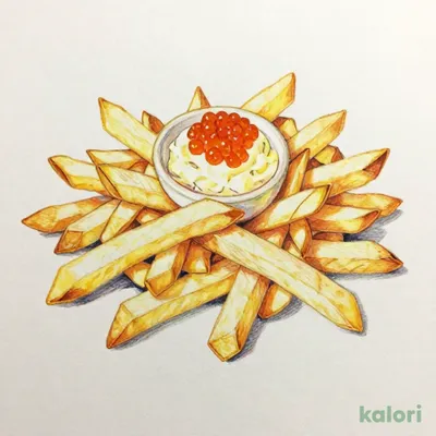 Heaping French Fries (with Mentaiko Mayo)