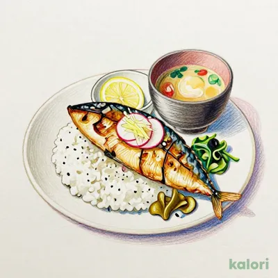 Grilled Domestic Mackerel Set