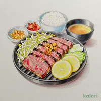 Lemon Beef Shabu-Shabu Set Meal
