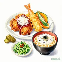 お昼の彩り和膳（竜田揚げおろしポン酢）