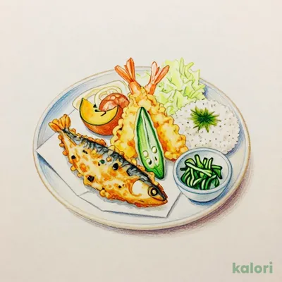 お昼の彩り和膳（長崎県産あじフライ＆唐揚げ）