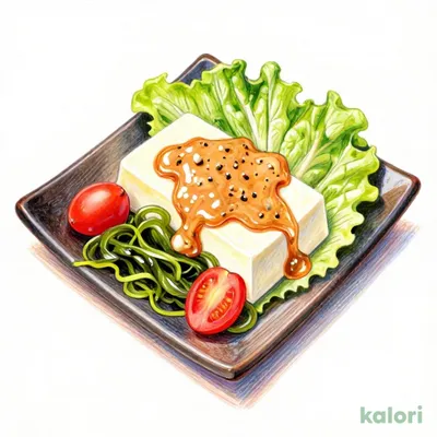 豆富のサラダ（味噌ドレッシング）