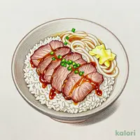 赤身ローストビーフ丼小麺セット