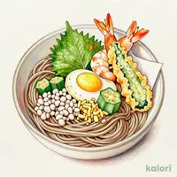 釜揚げしらすと桜海老のすだちそば（夏天セット）