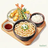 瀬戸内産鱧の季節天せいろうどんと小しらす二味丼