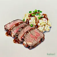 Lean Roast Beef with Potato Salad