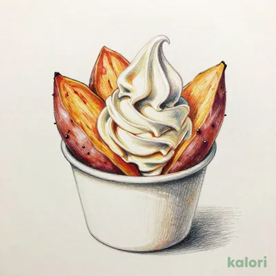 Warm Baked Sweet Potato & Soft Serve