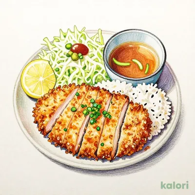 ひれかつおろしポン酢ランチ