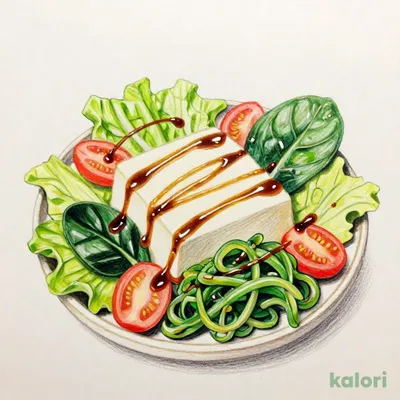 豆富のサラダ（玉ねぎ醤油ドレッシング）