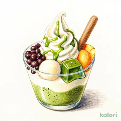 Matcha Soft Shiratama Anmitsu