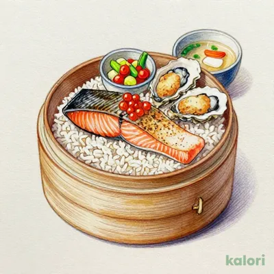 はらこ飯風せいろ御飯膳