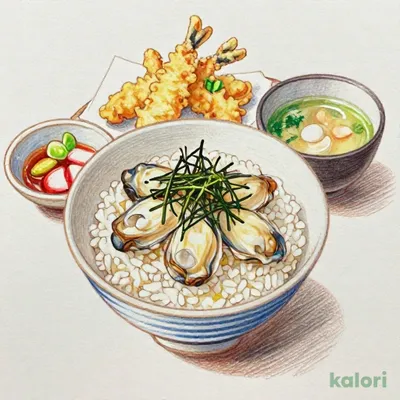 瀬戸内産牡蠣のせいろ御飯膳