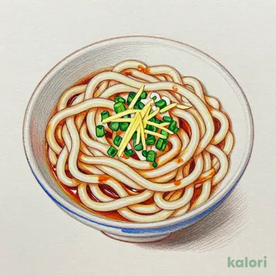 Cold Udon Noodles with Toppings
