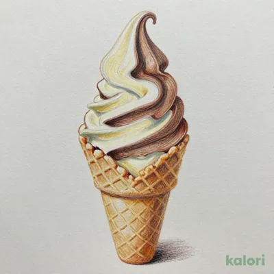 Mixed Soft Serve Ice Cream