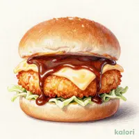 デミチーズえびグラタンバーガー