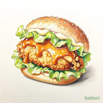 オレンジチキンバーガー