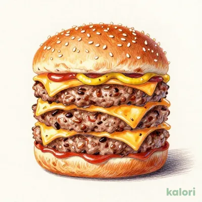 トリプル絶品チーズバーガー