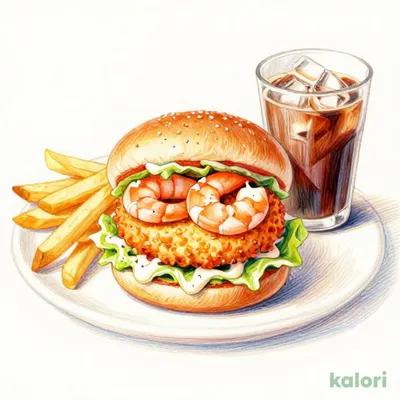 えびバーガーランチセット