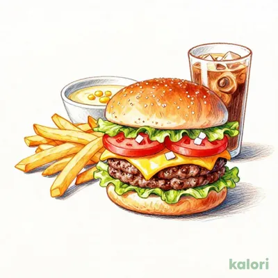 トリプル絶品ビーフバーガースープ付きセット
