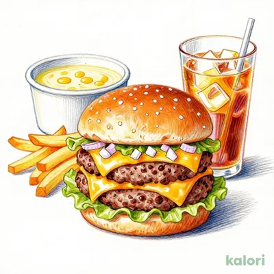 トリプル絶品チーズバーガースープ付きセット