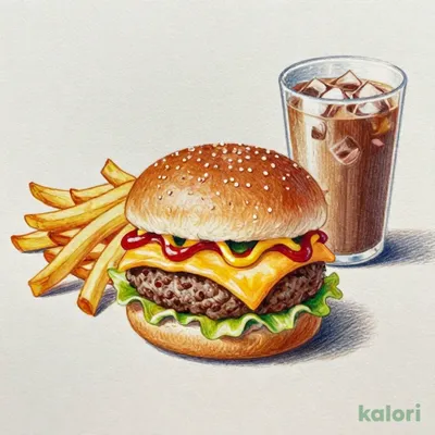 チーズバーガーランチセット