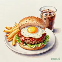 たまてりバーガーランチセット