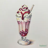 ホイップ巨峰シェーキ